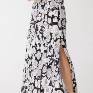Jcrew Gwyneth 100% Linen Classic Floral Print Slip Skirt